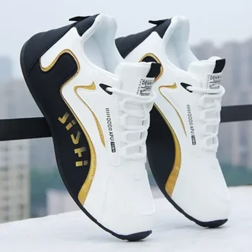 I-PU Yamadoda Yesikhumba Izicathulo Ezingangeni Manzi Izicathulo Zezemidlalo Ezivamile Mens I-Flat Ephefumulayo Engasheleli Engasheleli Izicathulo Zethenisi Zapatillas Hombre