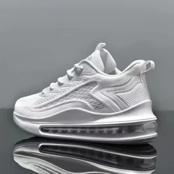 Zapatos deportivos informales transpirables con aumento de altura y cojín de aire para primavera y otoño para hombre, zapatos para correr para estudiantes y viajes
