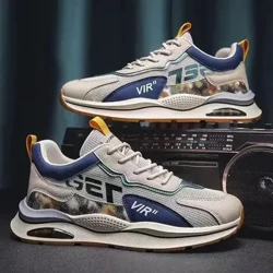 Zapatos deportivos informales para hombre, mocasines antideslizantes transpirables de fondo suave para correr, viajes, primavera, novedad de verano, zapatillas de deporte de malla de estilo
