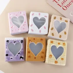 Gấu Album Ảnh Ins Chống Nước Trái Tim Tình Yêu Album Ảnh Rỗng Hình Hộp Đựng Thẻ Kpop Photocard Giá Đỡ