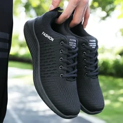 Mænd Løb Gå Strik Sko Mode Fritidssko Sneakers Åndbar Sport Atletisk Letvægts Mænd Sneakers Fritidssko
