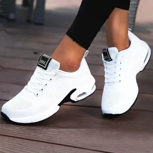 Damen Laufschuhe Atmungsaktiv Freizeitschuhe Outdoor Leichte weiße Tenis Sportschuhe Casual Walking Sneaker für Damen