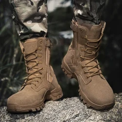Amadoda Amabhuzu Amasosha Osayizi Omkhulu Amabhuzu Ezempi Angaphandle Angasheleli Ahamba Ngamabhuzu Ama-Tactical Desert Combat Ankle Boots Army Work Shoes Men Sneakers
