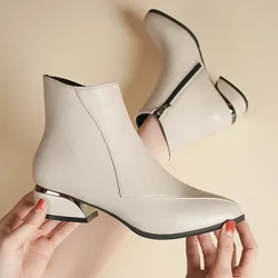 I-Autumn Entsha Yasebusika Owesifazane Amabhuzu Abesifazane Izicathulo Abesifazane Abanezithende Eziphansi Ama-Ankle Boots Abesifazane I-platform ye-Farm Fleece Shoes Ama-Snow Boots