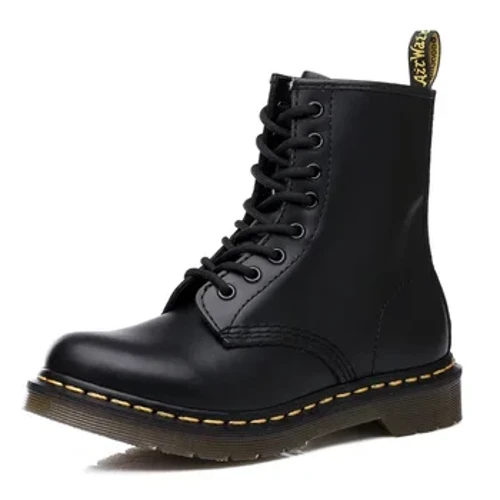 Isitayela saseBrithani Unisex Martin Boots, Amabhuzu esikhumba ezinzwane eziyindilinga ajwayelekile, usayizi omkhulu, ikhwalithi ephezulu, Amabhuzu e-Chelsea Martins,uDoc Martens