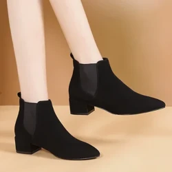 U-Martin Boots Intwasahlobo Yabesifazane Entsha yango-2024, Ekwindla, Amabhuzu Abesifazane Esithende Esicijile Esicijile Sabesifazane Esiphakathi Esimaphakathi