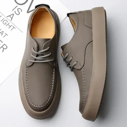 İş Yumuşak Taban Tek Ayakkabı Gençlik Retro Martin Çizmeler Trendy Kore İngiliz Tarzı İş Kıyafeti Erkekler için Çok Yönlü Kısa Çizmeler