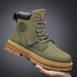 Vycházkové boty Martin pro muže Outdoorové boty Luxusní značky Pánské kotníkové boty Zimní Nové Vysoké Top Běžné boty Klasický design