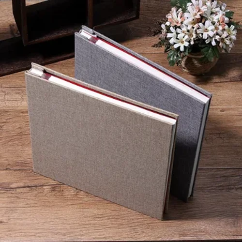 I-Factory Direct Sales Linen Ezizinamathelayo 16 amayintshi Ifilimu ye-DIY Photo Album I-albhamu ye-Viscose Photo Album Umthombo Wempahla Ekhethekile