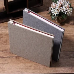 ʻO ka hale kūʻai kūʻai pololei Linen paʻa ponoʻī 16 iniha Film DIY Photo Album Album Viscose Photo Album Hoʻolako Kūʻokoʻa.