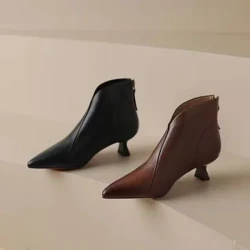 Shallow Mouth Pantofi pentru femei 2024 Cizme noi de înaltă calitate pentru femei cu vârf ascuțit, confortabile, cu toc scăzut, pantofi de birou pentru navetă