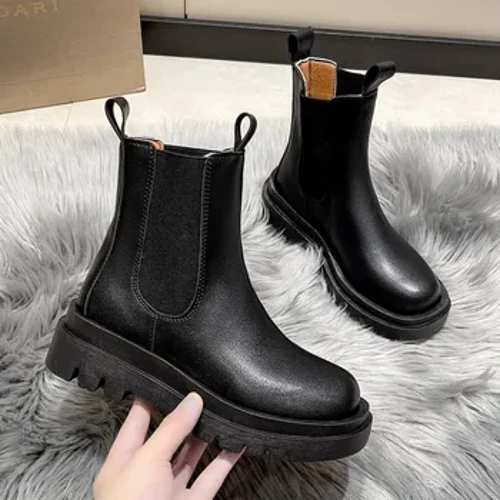 2023 Nové tlusté zimní boty Knight Dámské vysoké boty ke kolenům dlouhé boty na čtvercovém podpatku Retro silné boty na motorku Černá Bílá Botas Mujer
