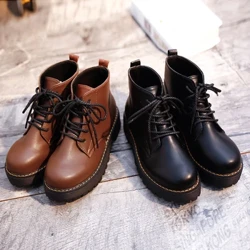 2024 nova alta qualidade clássico martin motocicleta com saltos grossos para mulheres plataforma sapatos wamen botas de tornozelo senhoras à venda