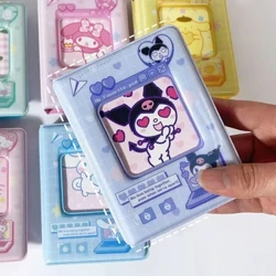 I-albhamu yesithombe ye-Sanrio Y2k Kawaii Hello Kitty 3-Intshi Yesitoreji Sesithombe I-albhamu I-Cute Card Umnikazi Wekhadi Elincane Izesekeli Amakhadi Qoqa Amathoyizi