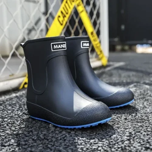 Izicathulo Zabesilisa I-Rubber Boot Yeplatifomu Engangeni Manzi Amabhuzu 2024 Imfashini Yangaphandle Amabhuzu Emvula Angasheleli Amadoda Asebenzayo