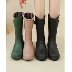 Vodotěsné protiskluzové boty do deště proti opotřebení Dámské boty do deště High Tube Non-Slip Four Seasons WearResistant