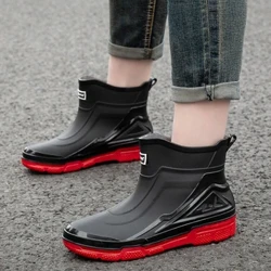 Orkatilako botak iragazgaitzak Gizonezkoen gomazko oinetakoak Arrantzarako Senarra Laneko Segurtasuneko Euri Oinetakoak Gizonezko Galoshes Irristagaitzak olioaren aurkako sukaldeko botak