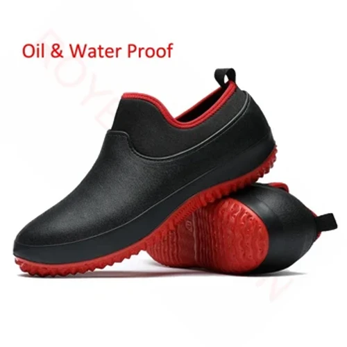 Esgidiau Cegin gwrthlithro cyfforddus Dynion Esgidiau Glaw Esgidiau gwrth-ddŵr Clocsiau Esgidiau Gardd Esgidiau Cegin Esgidiau Cogydd zapatos maint 49