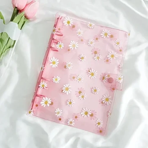 A5 Průhledná pohlednice Kpop Binder Photo Card Little Daisy Photo Card Collect Book Journal Notebook Card Binder Idol Fotoalbum Potřeby
