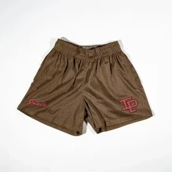 Phong cách Mỹ Quần short lưới thông thường hợp thời trang Unisex Bóng rổ Chạy tập Quần short không quá đầu gối
