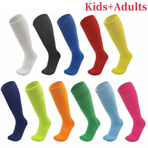 Fussball Fussball Socken Atem Outdoor Sports Rugby Strümpfe iwwer Knéi Héich Volleyball Baseball Hockey Kanner Erwuessener Lang Socken