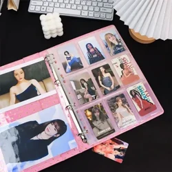 Kích thước A4 Album ảnh rời lá 11 lỗ Trong suốt Thẻ trang 4 lưới 8 lưới 16 Album bốn liên tiếp Sách lưu trữ thẻ nhỏ