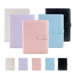 Màu Tinh Khiết Lưu Trữ Hình Ảnh Album 3 Inch Photo Organizer 128/256 Trang Đếm Sách Quản Lý Da Pu