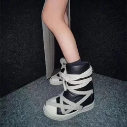 2023 baskets hautes plate-forme Corss attaché chaussures de démarrage décontractées pour hommes femmes baskets conçues chaussures plates décontractées cheville Botas taille 44