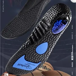 Semelles intérieures d'absorption des chocs de sport améliorées, coussinets de baskets de course à haute élasticité, déodorant à rebond, coussin de pieds confortable