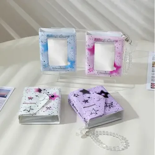 Star Series 3 Inch Photocard Holder 40 Pockets Photo Album Kpop Idols Card Collections Book Mini Instax Binder AlbumSplash-ink