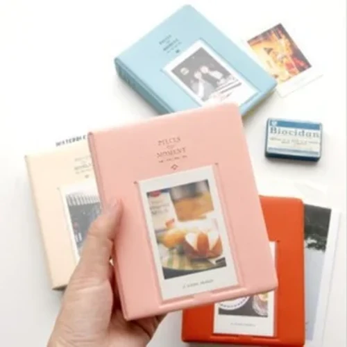 64 Túi Cho Album Ảnh Mini Mini Hình Ảnh Tức Thì Ốp Lưng Lưu Trữ Cho Máy Ảnh Fujifilm Instax Mini Phim Instax Album Ảnh Cưới