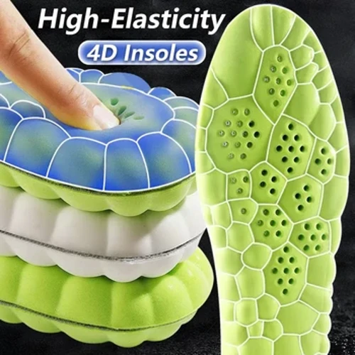 Fou 4D Massage Insoles Super Mamalu Ta'aloga seevae Insole mo Va'e Tamomoe Ato Fa'a seevae Fa'aofuofu Fa'aofuofu Fa'apipi'i Unisex