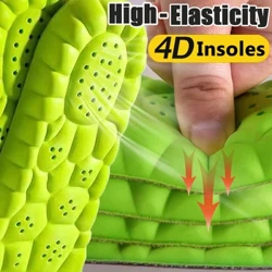 I-Memory Foam Insoles Massage Ezemidlalo I-High-elasticity Latex Shock Insoles I-Arch Support Shoe Pads Unisex Orthopedic Insert Cushion