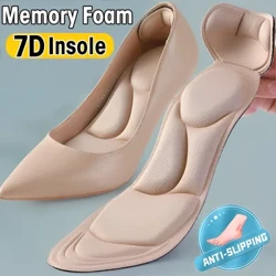 7D Lembut Memori Busa Insole Pad Sisipan Tumit Posting Belakang Bernapas Anti-Slip untuk Wanita Tumit Tinggi Sepatu Arch Dukungan Sol
