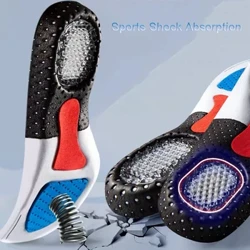 Orthopedic Insoles para sa Lalaking Babae Memory Foam Cushion Gel Insole Silicone Arch Support Pads Sport Shoe Pad Soft Running Insert