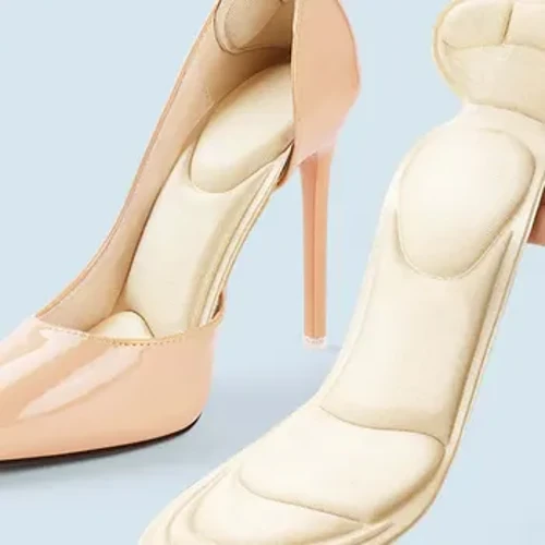 Semelle intérieure à talons hauts pour femmes, pointe pointue Super douce, éponge respirante, semelle intérieure pleine longueur, empêche l'affaissement du talon, coussinet antidérapant pleine taille