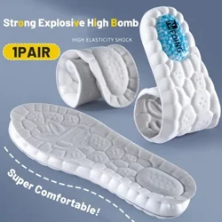 1 par de palmilhas esportivas premium para sapatos, amortecimento macio e respirável com absorção de choque para homens e mulheres, almofadas de cuidados com os pés ideais