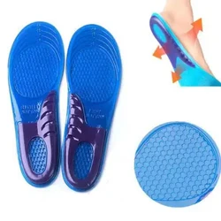 1 Paar Meeste Naiste Orthotic Arch Support Massaažisisetald Unisex Silikoonist Libisemisvastane Geel Pehme Spordijalatsite padi Amortisaator