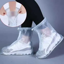 Bagong Rain Boot Cover na may Waterproof Layer Non-slip Wear-resistant Makapal Waterproof Shoe Cover Panlalaking Babae Reusable Rain Boot Cover