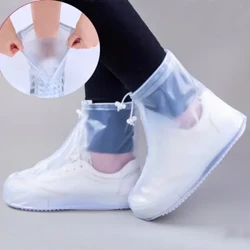 1 Pâr o Esgidiau Glaw ar gyfer Dan Do Awyr Agored Glawog y gellir eu hailddefnyddio Esgidiau Awyr Agored Clawr Esgid Diddos Clawr Esgidiau Silicôn Unisex Amddiffynwyr