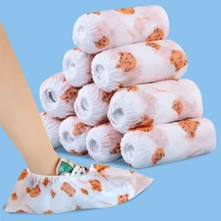 50pcs na Disposable Shoe Cover Dustproof Non-slip Dhoe Cover Mga Bata Mga Mag-aaral na nasa hustong gulang na Non-woven Household Foot Cover