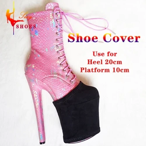 Chaussures housse de Protection sandales bottes chaussures talons hauts couverture 10CM plate-forme Protection pôle danse bottes entraînement résistant à l'usure couverture