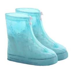 Copriscarpe per bambini Copristivali da pioggia sportivi in ​​silicone impermeabile con strato di materiale antiscivolo Copriscarpe spessi resistenti all'usura