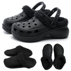 1 ζεύγος Hole Shoes Velvet Liner Χειμερινά ζεστά καλύμματα παπουτσιών Παχύ μαλακό κάλυμμα παπουτσιών Αποσπώμενο βαμβακερό μανίκι βελούδινη εσωτερική επένδυση