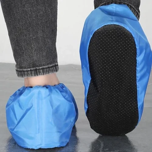 Sarung Sepatu sing Bisa Digunakake maneh Sarung Pelindung Sepatu Rumah Tangga Dalam Ruangan Non-slip Bisa Dicuci Menjaga Karpet Lantai Membersihkan Penutup Sepatu Tamu Tebal
