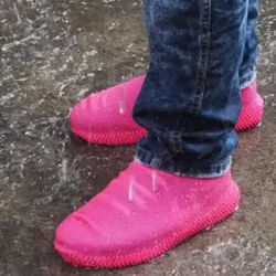 Vỏ giày silicon mềm chống thấm nước Unisex Giày đi mưa dùng để bảo vệ ngoài trời Chống trượt Chống rò rỉ Nhanh khô khi trời mưa