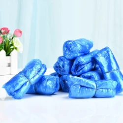 Amakhava Aphathekayo Webhuthi Angangeni Manzi Epulasitiki Okungashibiliki Kwezigqoko Ezilahlwayo Izembozo Zezicathulo Izicathulo Zemvula Zivala Udaka 1Pack/100 Pcs