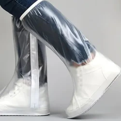 1 par de capa de sapato unissex de alta qualidade, capa de chuva reutilizável em pvc, antiderrapante, permanece seco, à prova d'água, forte, durável, neve e sujeira