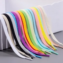 1 par de cadarços planos para tênis, 36 cores, tecido, cadarços de sapato, branco, preto, cadarços de bota para sapatos, cadarços macios clássicos