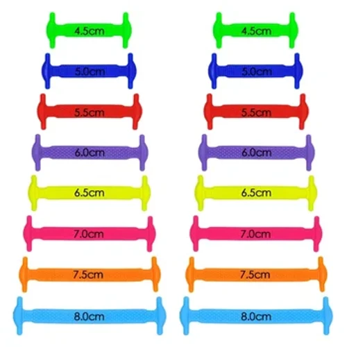 Silikonske elastične cipele Specijalne bez kravata Shoelace Opting Kids Adult Tenekes Brzi čipka Creative Lazy guma čipka 16ps/lot